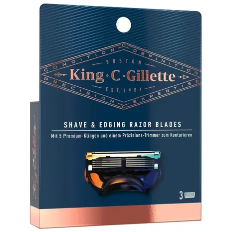 Gillette Gillette King C Scheermesjes Shave & Edging Scheermesjes - 3 Mesjes