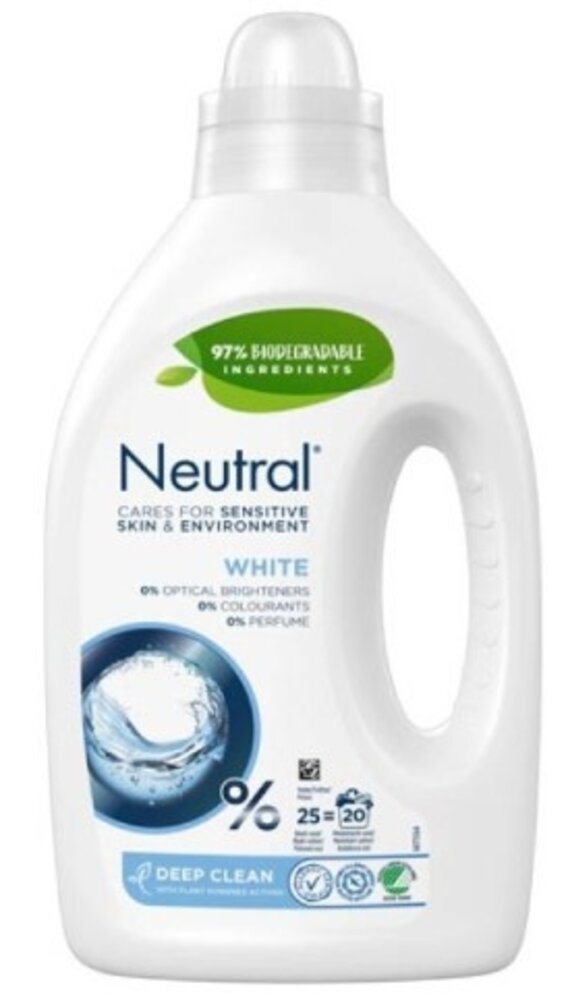 Neutral Neutral Laundry Wasmiddel 20sc White Deep Clean - 1000ML Neutral Neutral Laundry Wasmiddel 20sc White Deep Clean - 1000ML