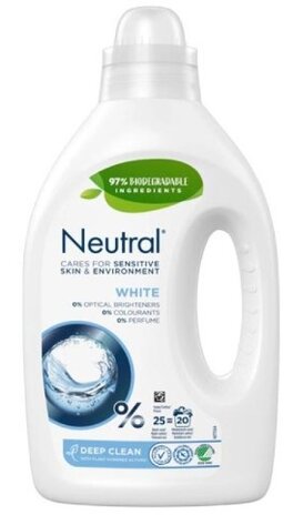 Neutral Neutral Laundry Wasmiddel 20sc White Deep Clean - 1000ML Neutral Neutral Laundry Wasmiddel 20sc White Deep Clean - 1000ML