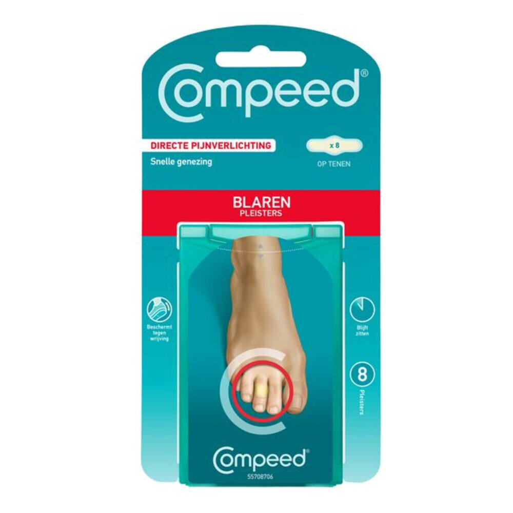Compeed Compeed Blarenpleister Tenen 8 stuks Compeed Compeed Blarenpleister Tenen 8 stuks