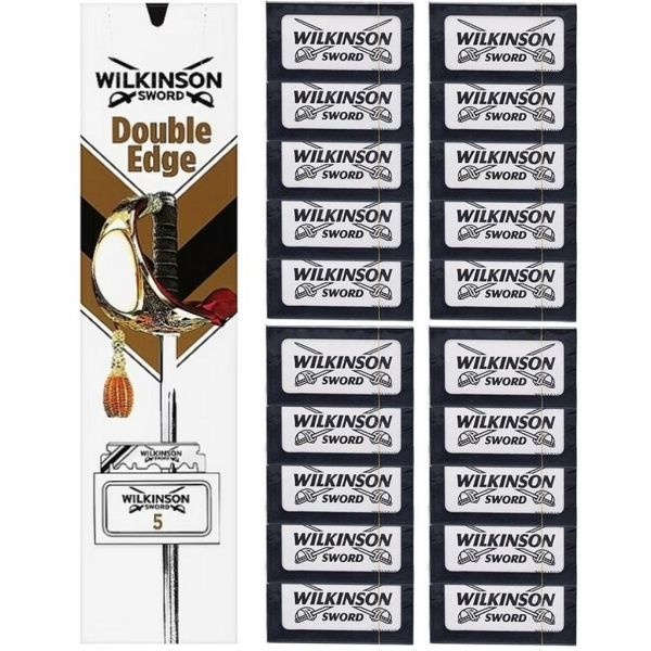 Wilkinson Wilkinson Sword Double Edge Scheermesjes 20x5 Pack (100 Stuks) afbeelding 1