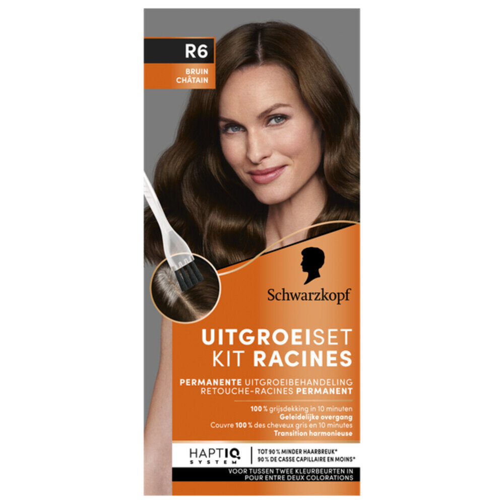 Schwarzkopf Schwarzkopf Uitgroeiset R6 Bruin Schwarzkopf Schwarzkopf Uitgroeiset R6 Bruin