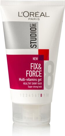 Loreal L'Oreal Studio Line Gel Fix & Force Super Strong Nr 8 - 150ML Loreal L'Oreal Studio Line Gel Fix & Force Super Strong Nr 8 - 150ML