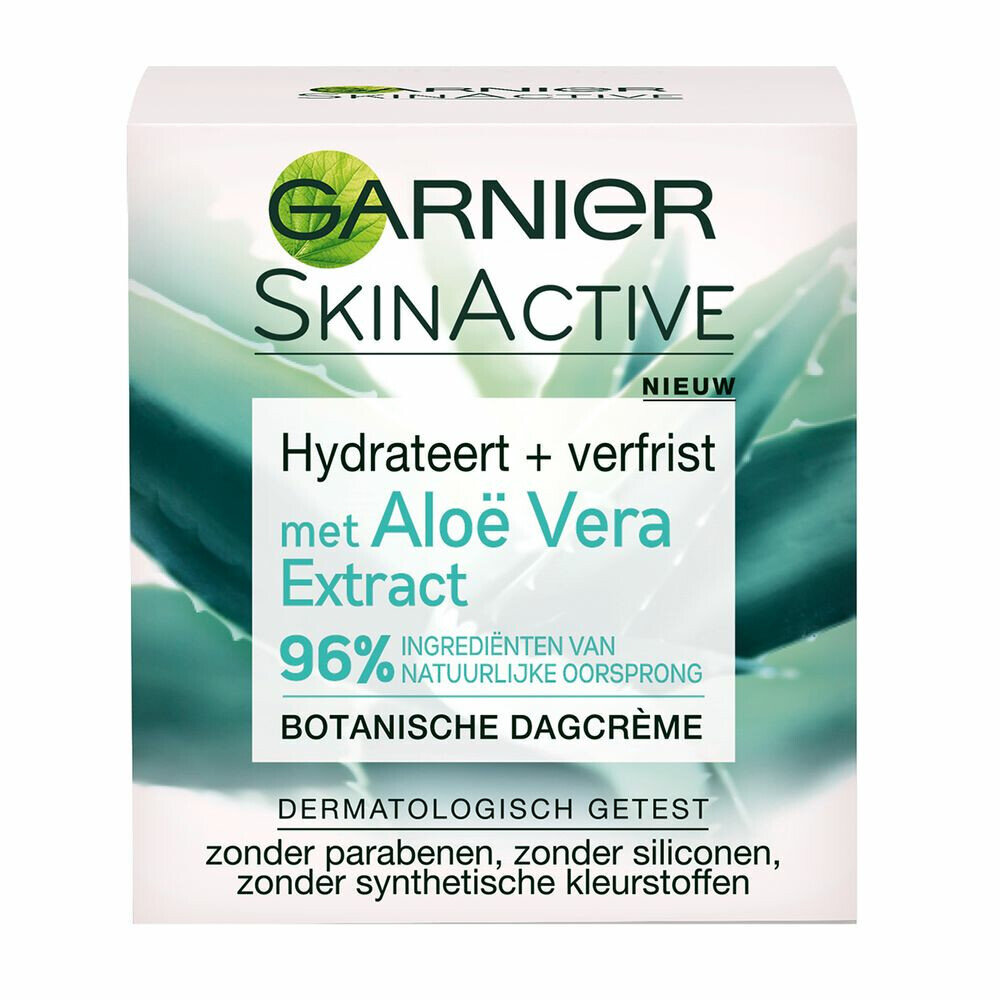 Garnier Garnier Dagcreme Skin Active Hydrateert+Verfrist (Aloe Vera) - 50ML Garnier Garnier Dagcreme Skin Active Hydrateert+Verfrist (Aloe Vera) - 50ML