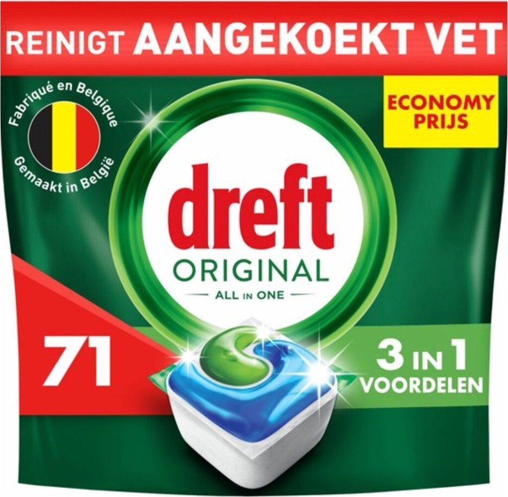Dreft Dreft Vaatwastabletten 71 st All-In-One Original