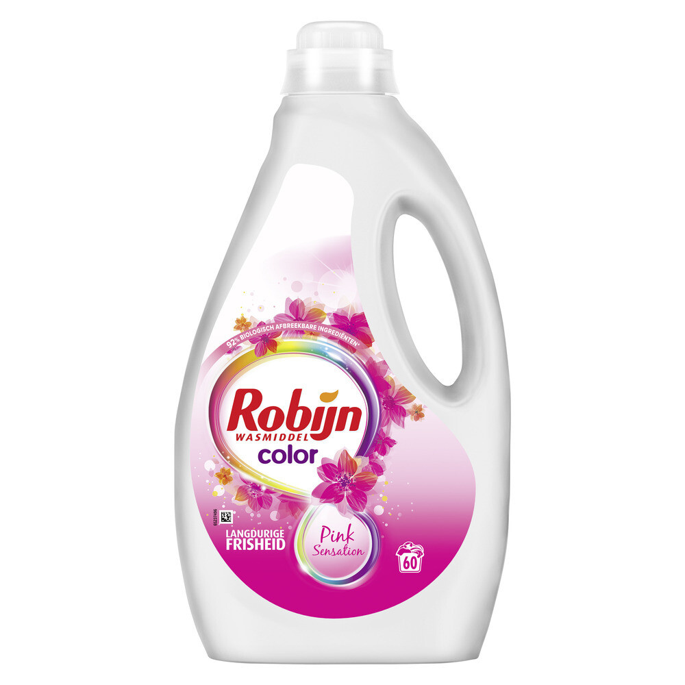 Robijn Robijn Vloeibaar Wasmiddel Color Pink Sensation 60 Wasbeurten 3 liter