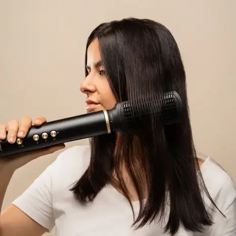 Huismerk Ionische Multifunctionele Luchtdroger en Styler Borstel met Coanda Technologie en 7 Accessoires Wavify Voordeligscheren