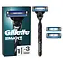 Gillette Mach3 Razor Handle + 3 Razor Blades Gillette Mach3 Razor Handle + 3 Razor Blades
