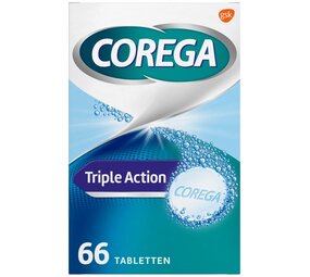 Corega Corega Tabs '664in1 Triple Action Reinigingstabletten