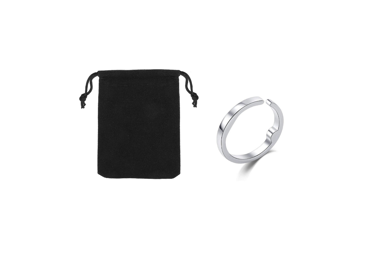 Generise Generise Acusnore Sterling Zilver 2 Drukpunten Snurkring - Maat Groot