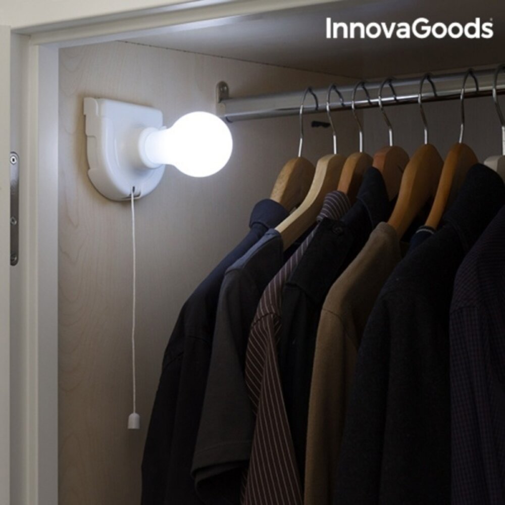 Huismerk InnovaGoods Draagbare Ledlamp Treklamp Kledingkast