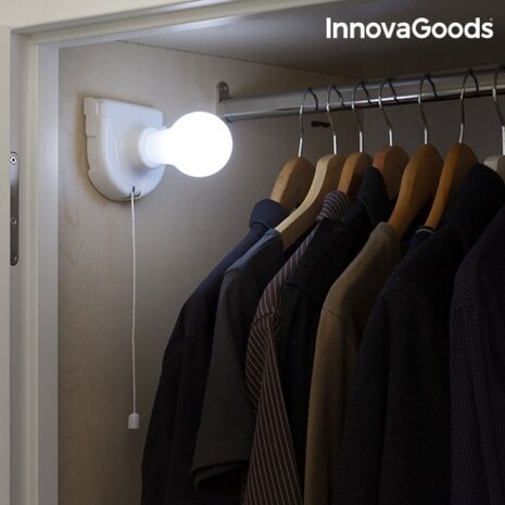 Huismerk InnovaGoods Draagbare Ledlamp Treklamp Kledingkast