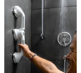 InnovaGoods Dubbele Veiligheidshandgreep met een hoek voor de Badkamer Grabbath  Innovagoods