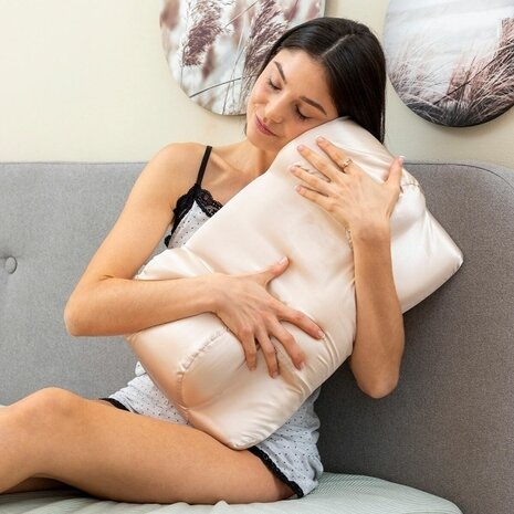 InnovaGoods Innovagoods Anti-Rimpel Nekkussen met Satijnen Hoes Youthlow