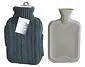 Grijze Warmwater kruik met Hoes en handwarmer - 2 liter Grijze Warmwater kruik met Hoes en handwarmer - 2 liter