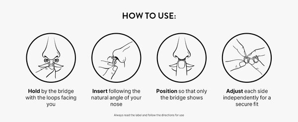 Deepsleep Deepsleep Nasal Dilator Starter Pack – Anti-Snurkoplossing & Ademhalingshulp voor Betere Slaap