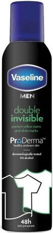 Vaseline Vaseline Deo Spray Men Double Invisible 250ml - Bescherming tegen transpiratie