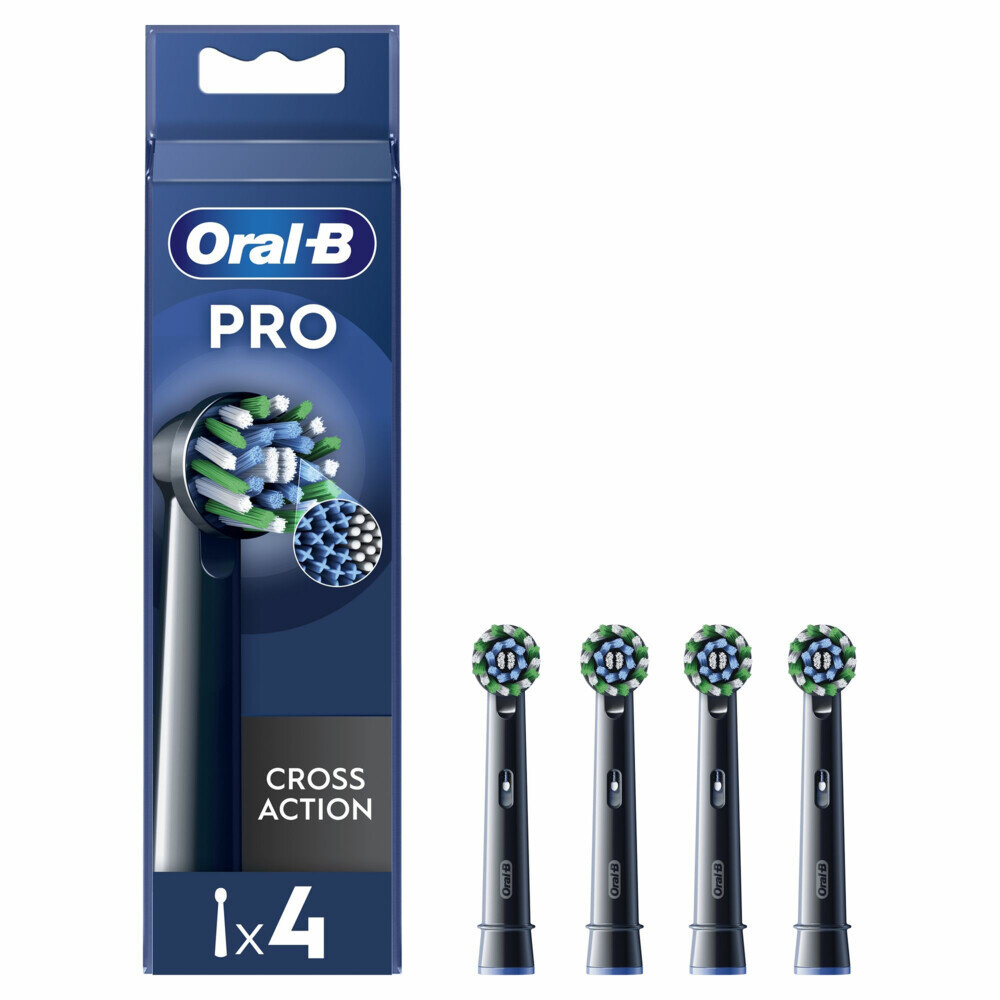 Oral B Oral-B Borstels 4 stuks Cross Action Zwart - Oral B Oral-B Borstels 4 stuks Cross Action Zwart -