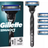 Gillette Gillette Mach 3 Scheersysteem met Houder en 5 Scheermesjes -