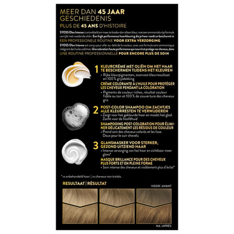 Syoss Syoss Color Oleo Intense Nr. 7-10 Natuurlijk Blond Haarverf - 1 stuks Syoss Syoss Color Oleo Intense Nr. 7-10 Natuurlijk Blond Haarverf - 1 stuks