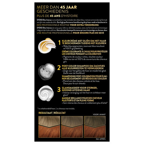 Syoss Syoss Color Oleo Intense Nr. 6-76 Warm Koperblond Haarverf - 1 stuk