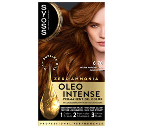 Syoss Syoss Color Oleo Intense Nr. 6-76 Warm Koperblond Haarverf Syoss Syoss Color Oleo Intense Nr. 6-76 Warm Koperblond Haarverf