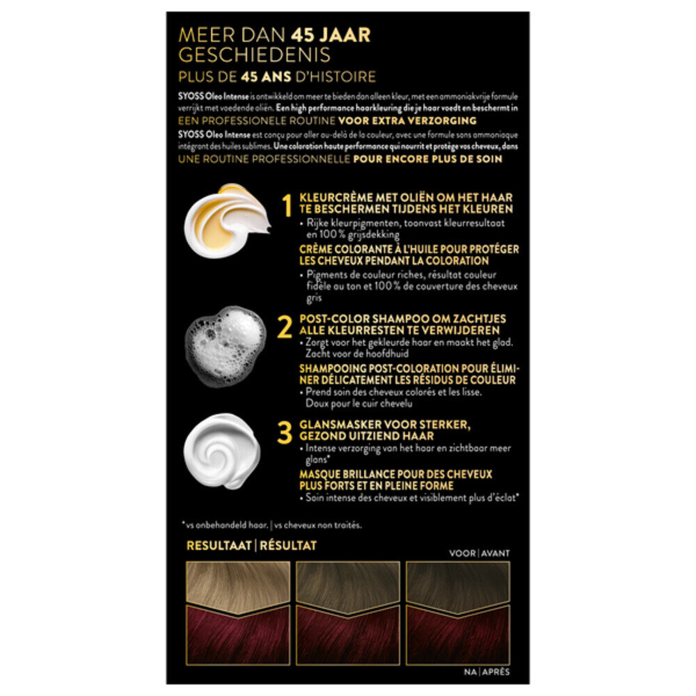 Syoss Syoss Color Oleo Intense Nr. 4-23 Bordeaux Rood Haarverf - 1 stuk