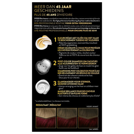 Syoss Syoss Color Oleo Intense Nr. 4-23 Bordeaux Rood Haarverf - 1 stuk