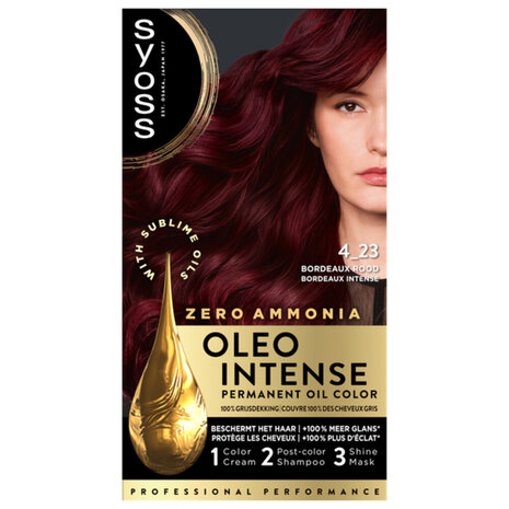 Syoss Syoss Color Oleo Intense Nr. 4-23 Bordeaux Rood Haarverf - 1 stuk