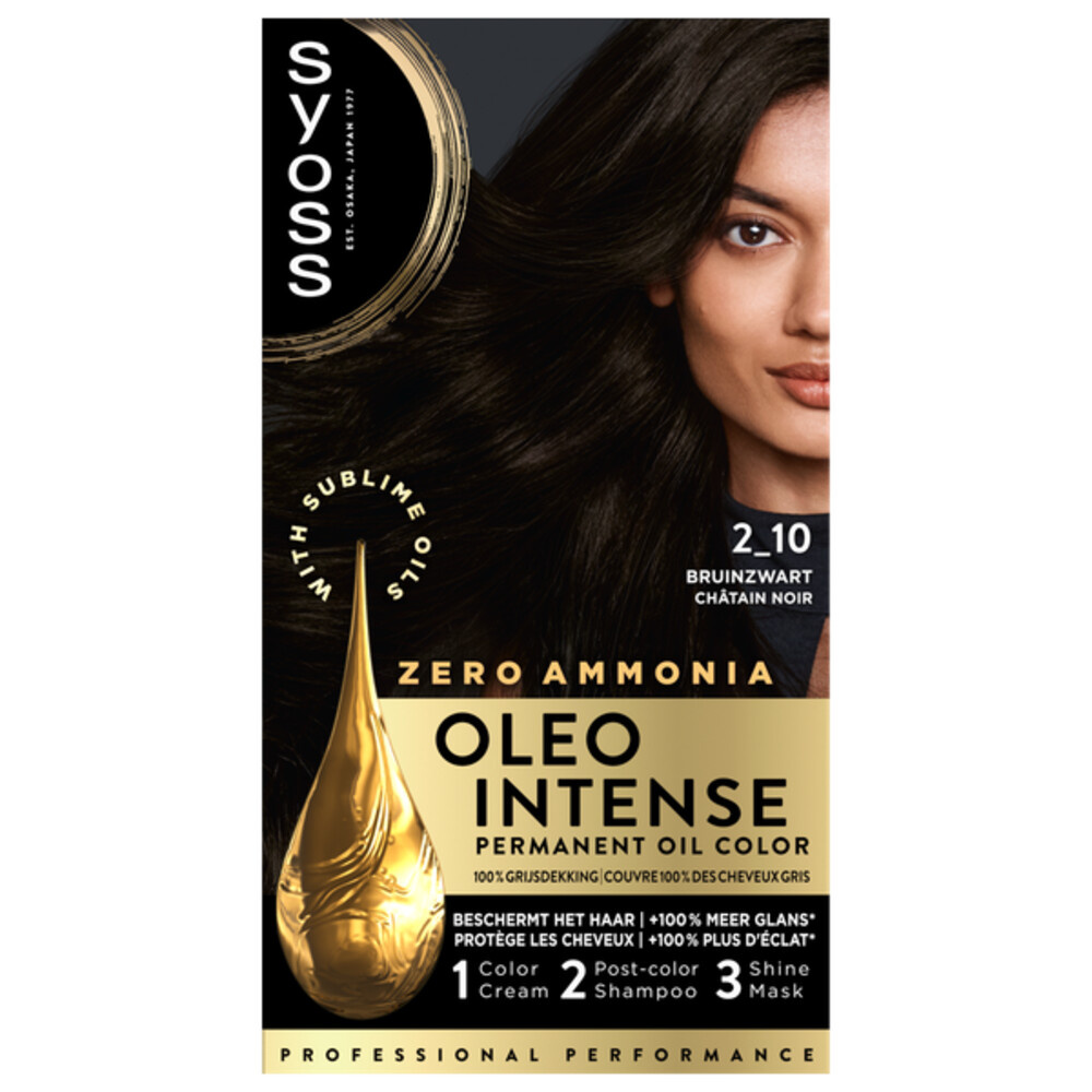 Syoss Syoss Color Oleo Intense Nr. 2-10 Bruinzwart Haarverf -