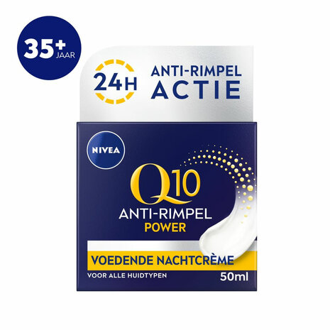 Nivea Nivea Q10 Power Nachtcreme Normale Huid 50 ml - Verzorging voor een stralende huid Nivea Nivea Q10 Power Nachtcreme Normale Huid 50 ml - Verzorging voor een stralende huid