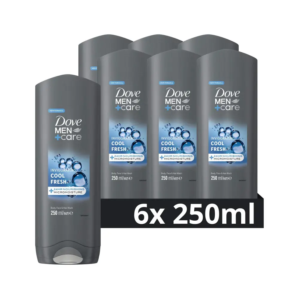 Dove Dove Douchegel Men - Care Cool Fresh 250 ml. 6 x Voordeelpak