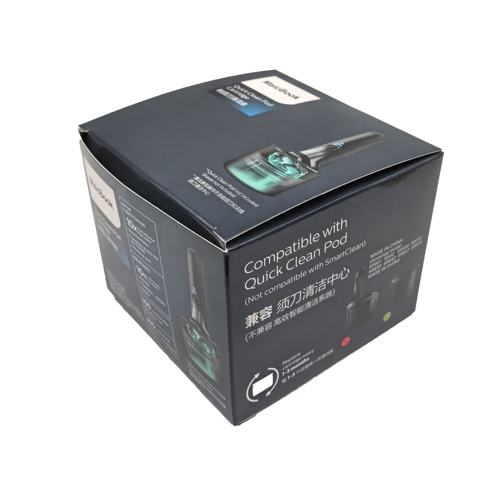 Huismerk Universele Clean Pod Scheerapparaat Reiniger voor Philips Series S5831, S532, S5830, S8055, S8850, S9642, S9647 en S9936