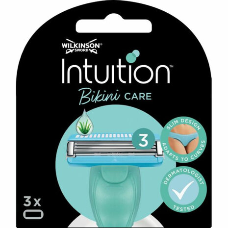Wilkinson Wilkinson Intuition Navulmesjes Bikini Care Duo 3 stuks - Hoogwaardige scheermesjes voor een zachte huid