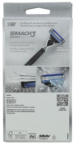 Gillette Gillette Mach 3 Design Edition Scheerhouder + 1 Mesje
