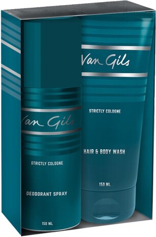 Van Gils Van Gils Geschenkset Strictly Cologne - Douchegel 150ml + Deodorant Spray 150ml -