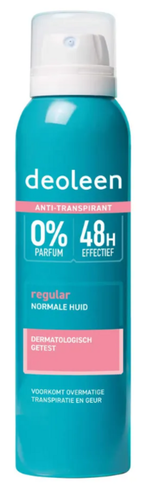 Deoleen Deoleen Deo Spray 150ml Anti Perspirant Regular - Effectieve bescherming tegen transpiratie