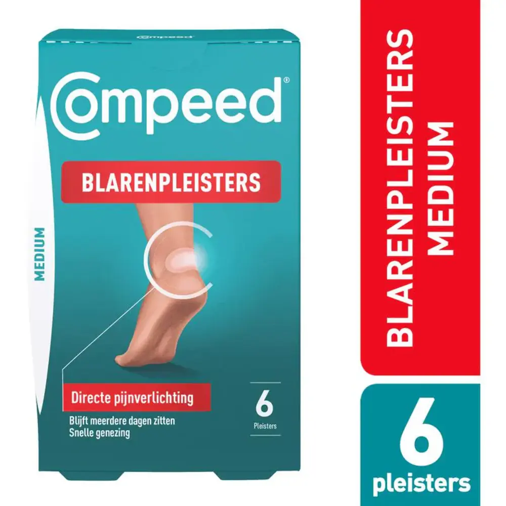 Deoleen Compeed Blarenpleisters Medium 6 stuks - Effectieve bescherming tegen blaren