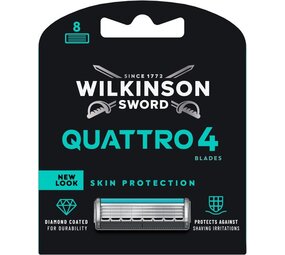 Wilkinson Wilkinson Quattro 4 Titanium Skin Protection Scheermesjes – 8 Stuks