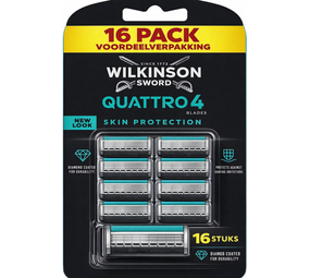 Wilkinson Wilkinson Sword Quattro Sensitive - 16 scheermesjes voordeelpack
