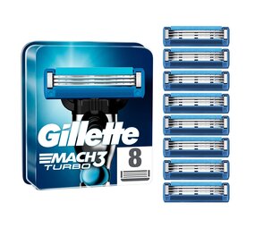 Gillette Gillette Mach 3 Turbo Scheermesjes - 8 stuks