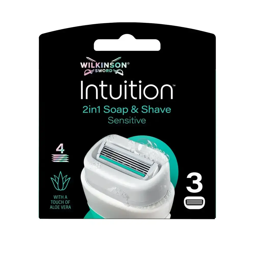 Wilkinson Wilkinson Intuition 2 in 1 Zeep & Scheer Sensitive - 3 stuks