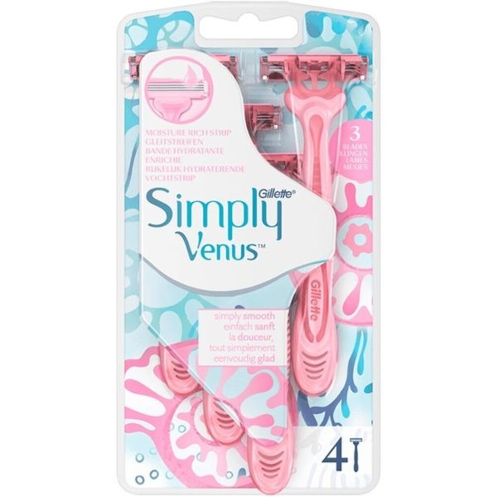 Gillette Gillette Simply Venus 3 - 4  Wegwerpmesjes