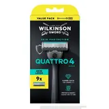 Wilkinson Wilkinson Quattro 4 Titanium houder + 9 scheermesjes