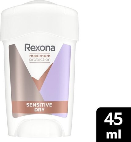 Rexona Rexona Maximum Protection Sensitive Dry Deodorant 45 ml - Effectieve bescherming tegen transpiratie