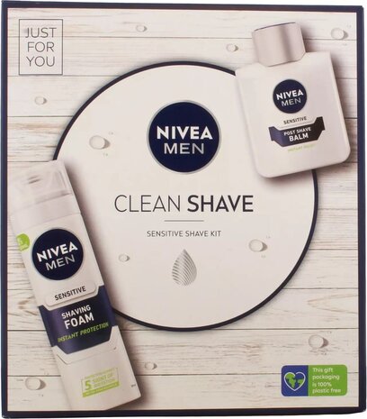 Nivea Nivea Men Giftset Clean Shave Foam 200ml + After Shave 100ml -