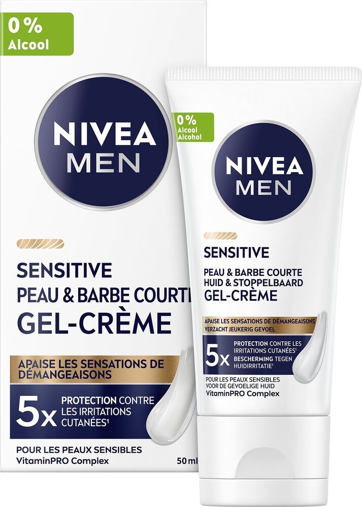 Nivea Nivea Dagcrème 50ml Mannen Gevoelige Huid & Baard -