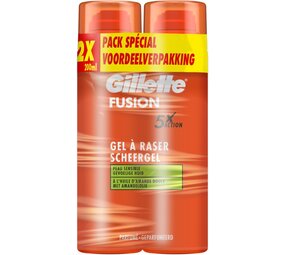 Gillette Gillette Fusion5 Scheergel 2x200ml Sensitive
