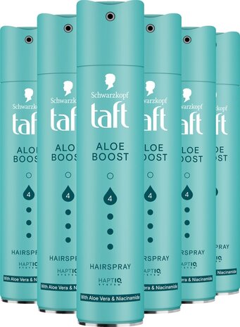 Taft Taft Haar Spray Aloe Boost Nr 4 - 250 ml voor sterke hold en verzorging