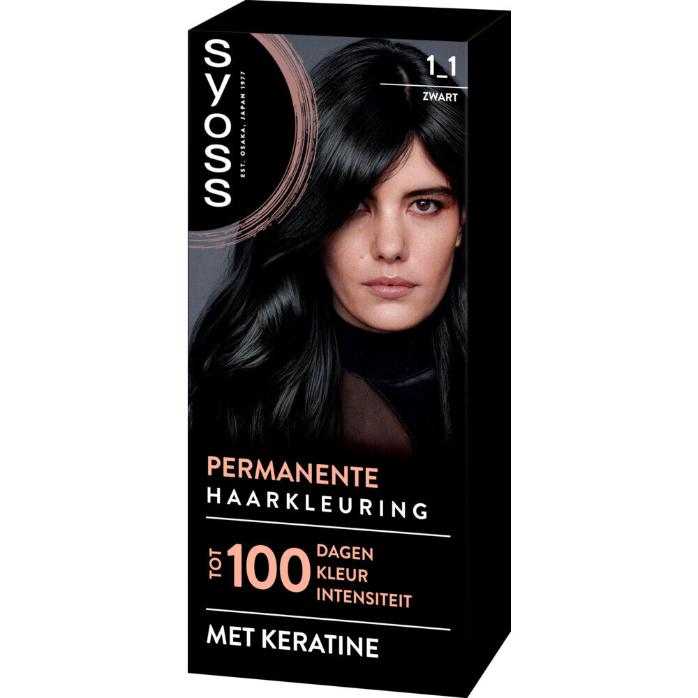 Syoss Syoss Color Creme Nr 1-1 (Zwart) - Professionele Haarverf 150ml